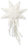 ferm LIVING Hviezda na vianočný stromček VELA 22 x 38 cm, biela, bavlna