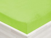 Jersey napínacie prestieradlo JR-019 Žiarivo zelené 90 x 200 - výška 20 cm