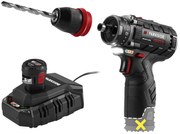 Parkside Performance®  Aku vŕtací skrutkovač Pbspa 12 E4 + Akumulátor 12 V/2,5 Ah Papk 12 2.5 B1 + Nabíjačka 6 A Plgk 12 6.0 B1  (800011905)