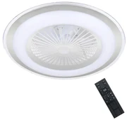 Milagro LED Stmievateľné stropné svietidlo s ventilátorom ZONDA LED/48W/230V strieborná + DO MI1976