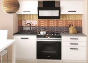 Kuchynská linka Belini 120 cm biely mat s pracovnou doskou Vulcano2 TOR VULCANO2/3/WT/WT/0/B1