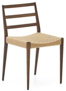 Jedálenská stolička z dubového dreva v hnedo-prírodnej farbe v súprave 2 ks Analy – Kave Home