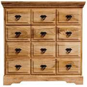 Komoda Guru 90x90x45 indický masív mango Mango natural
