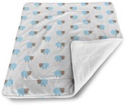 Sablio Deka pre bábätko Modré ovce - 80x100 cm