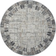 Kusový koberec My Mood CA60074 creme kruh, 120x120 (priemer) kruh, šedá, chodba / predsieň, My Flair