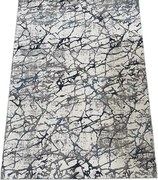 Koberec Pera 3305 BLUE – modrý béžový obdĺžnikový koberec Rozmer: 80x150 cm