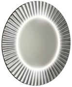 Sapho Sapho, PRIDE guľaté zrkadlo s LED osvetlením v ráme, priemer 90cm, strieborná, PD952