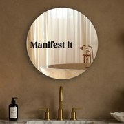Nálepka na zrkadlo S4 – Manifest it