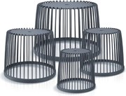 PROSPERPLAST Set univerzálních košů UNIQUBO 4+1 antracit