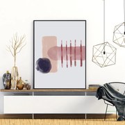 Plagát - Maľovaná abstrakcia (A4)