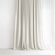 Goldea dekoračný záves - béžové kocky 140x150 cm