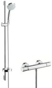 Hansgrohe Croma 100, sprchový set Vario s termostatom, EcoSmart 9 l/min, chrómová, HAN-27033000