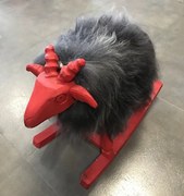 Hojdacia stolička baran sivý