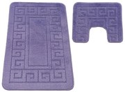 Sada kúpeľňových koberčekov Montana Ethnic Dark Lilac