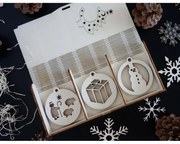 Vianočné ozdoby z dreva a plastu, Vianočné dekorácie drevené , drevené doplnky PR0111 HEU-