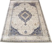 DY Béžovo-modrý koberec s orientálnym vzorom Milas PRJ 02B-CB