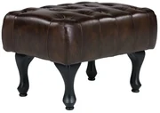 furniture-nabytek.cz - Taburet Chesterfield Pittsfield z pravej kože, hnedý