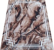 DY Hnedý vzorovaný koberec Horeca-New 118 Rozmer: 80x150 cm