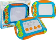 LEAN Toys Magnetická kľukatá tabuľa s pečiatkami
