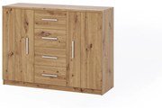 Komoda Bonaparte K2D4SZ (dub artisan). Akcia -20%. Vlastná spoľahlivá doprava až k Vám domov. 1051443