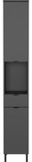 Antracitová vysoká/úzka kúpeľňová skrinka 30x190 cm Arcena – Germania