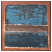 Silence obraz modrý 120x120 cm