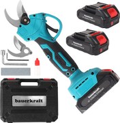 Bauerkraft Akumulátorové elektrické nožnice na živý plot 21V