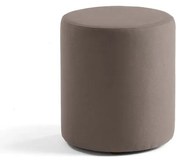 Taburet CASUAL, látka ETNA, Ø 440 mm, svetlohnedá