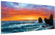 Obraz - Západ slnka (120x50 cm)