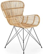 Stolička K335 Rattan/Kov Natural