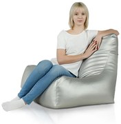 Kreslo Bali ekokoža strieborné