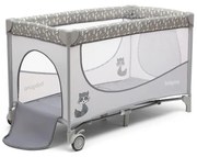 BabyOno - Cestovná postieľka BASIC sivá