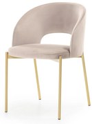 Jídelní židle Jazz béžová/zlatá