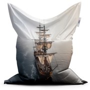 Sablio Sedací vak Plachetnica na pokojnom mori - 150x100 cm