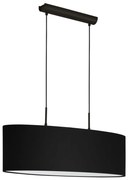 Eglo 33356 - Závesný luster AMANI 2xE27/60W/230V čierny