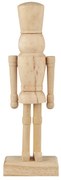 Ib Laursen Drevená soška Nutcracker Square Feet Natural 31 cm