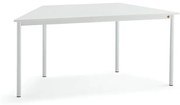 Stôl BORÅS TRAPETS, 1600x800x720 mm, laminát - biela, biela