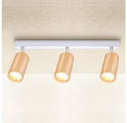 Brilagi - Bodové svietidlo SELE 3xGU10/30W/230V biela/dekor duba