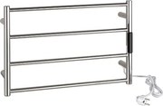 Bemeta Design Elektrický kúpeľňový radiátor / sušiak uterákov 560x370x90 mm, 63W, nerez lesk - 704151081
