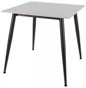 Jedálenský stôl Rion 80 x 80 cm, mramor / čierna