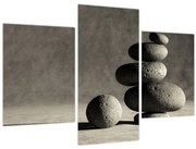 Obraz - Šedé kamene (90x60 cm)