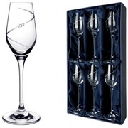 ELITE GLASS Silhouette - poháre na likér so Swarovski® Elements | sada 6 ks