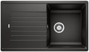 Blanco Zia 5 S, silgranitový drez 860x500x190 mm, 1-komorový, čierna, 526016