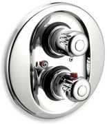 Novaservis Aquamat, vaňová batéria s termostatom pod omietku, na 2 výstupy, chróm 2650R,0