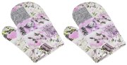 Bellatex Kuchynská chňapka Patchwork sivá, 28 x 18 cm, 2 ks