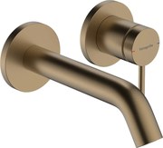 Hansgrohe Tecturis S, páková umývadlová batéria EcoSmart+ pod omietku s výtokom 165 mm, kartáčovaný bronz, HAN-73350140