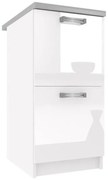 Kuchynská skrinka Belini spodná 40 cm biely lesk s pracovnou doskou INF SD2-40/0/WT/W/0/D