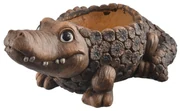 InDecor Keramický obal na kvetináč krokodíl Rona, 51 x 28 x 21 cm