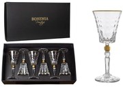BOHEMIA PRESTIGE CONTE GOLD POHÁR NA VÍNO 260ML SADA 6 KS