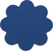 Kusový koberec Eton modrý kvetina, 160x160 kvietok, modrá, chodba / predsieň, Vopi